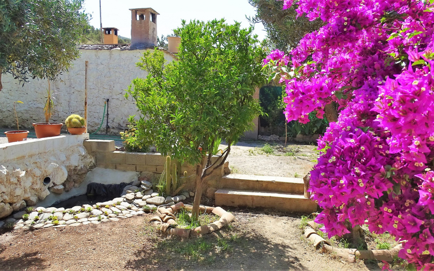 Orgiva. Village house with small garden